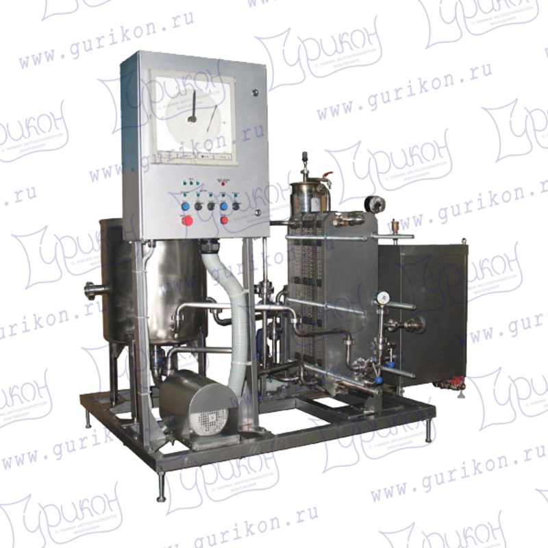 Комплект оборудования для пастеризации (пастеризатор-охладитель молока) ИПКС-013-2000Г