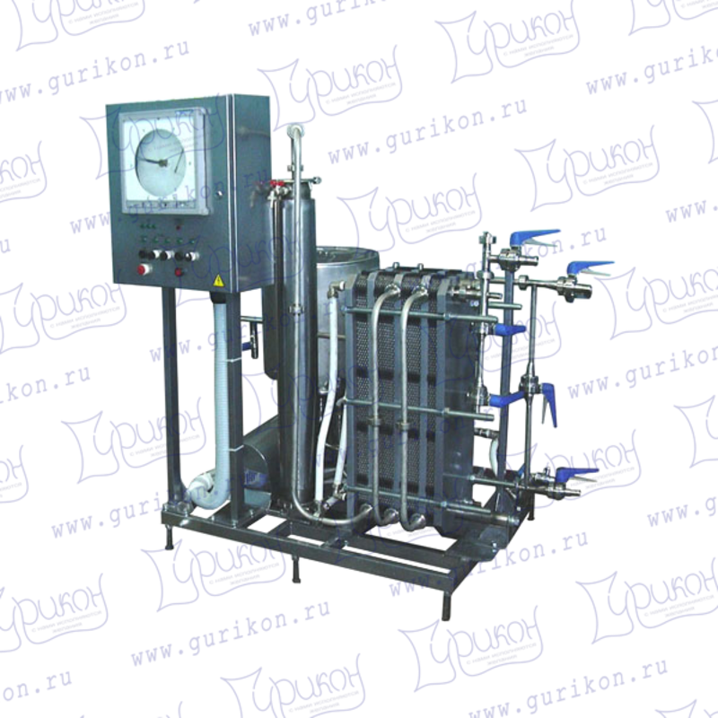Комплект оборудования для пастеризации (пастеризатор-охладитель молока) ИПКС-013-1000С